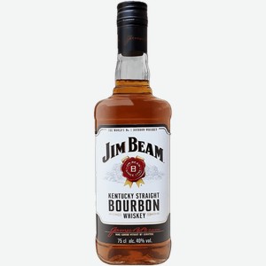 Виски Jim Beam Kentucky Straight Bourbon Whiskey 40% 0.75 л.