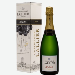 Игристое вино и шампанское Lallier R016 Brut Champagne AOC (gift box) 12.5% 0.75 л.