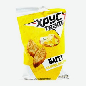 Сухарики Хрусteam Багет Сырное ассорти 60 г