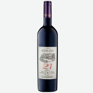 Вино тихое красное сухое столовое ЗГУ Крым Chateau Cotes de Saint Daniel 21 2014 0.75 л