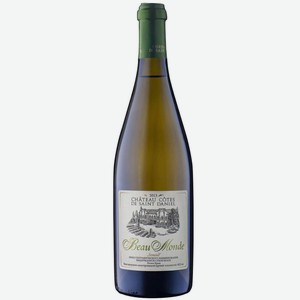 Вино тихое белое сухое ЗГУ Крым Chateau Cotes de St Daniel BEAU MONDE 2013 0.75 л