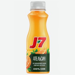 Сок J7 Апельсиновый с мякотью, 300мл