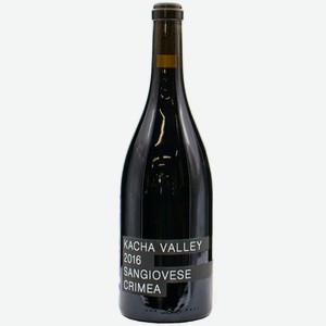 Вино тихое столовое красное сухое ЗГУ Крым Esse KACHA VALLEY «Санджовезе» 2016 0.75 л