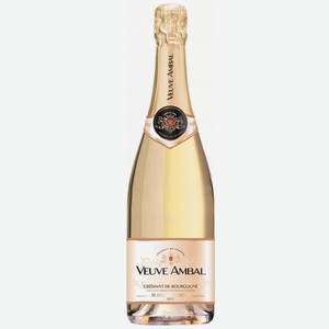 Вино игристое белое брют выдержанное Veuve Ambal Blanc de Blancs Brut Cremant de Bourgogne 0.75 л