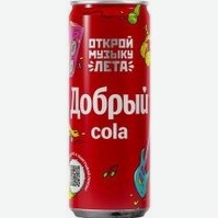 Вода  Добрый  Кола, в жестяной банке, 330 мл