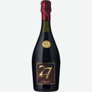 Вино  27 Опере , 750 мл, Игристое-красное, Полусладкое
