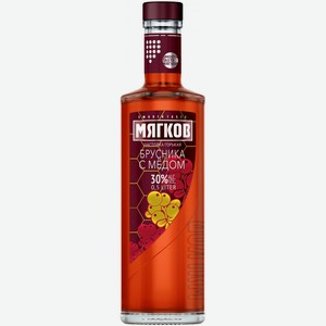 Ликер  Мягков  Брусника с Медом, настойка горькая, 500 мл