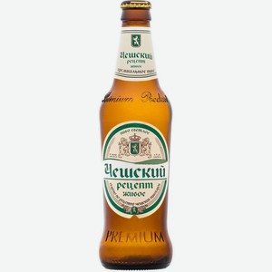 Пиво  Чешский Рецепт  Живое, 450 мл, Светлое, Фильтрованное