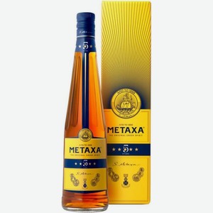Бренди  Метакса  5*, в подарочной коробке, 700 мл