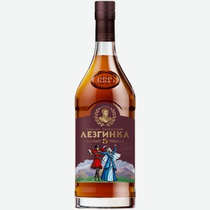 Коньяк  Лезгинка  Пятилетний, 500 мл