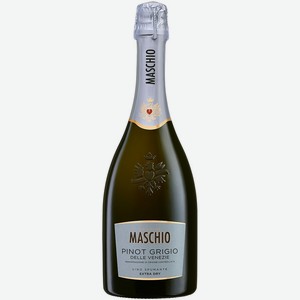 Вино Маскио, Пино Гриджио Экстра Драй, 750 мл, Игристое-белое, Сухое