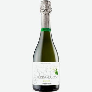 Вино  Терра Эгос  Белое Брют, 750 мл, Игристое-белое, Сухое