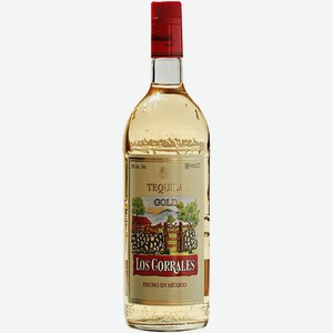 Текила  Лос Корралес  Голд, 700 мл