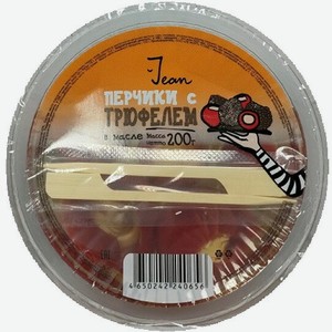 Бакалея  Жан  Перчики Черри Фаршированные Сливочным Сыром и Трюфелем,