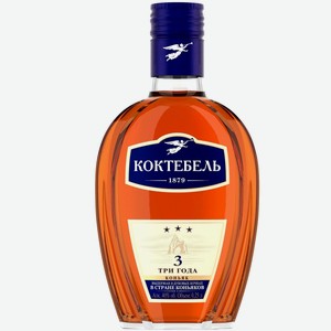 Коньяк Коктебель 3-летний 40% 0,25л 0.25 л