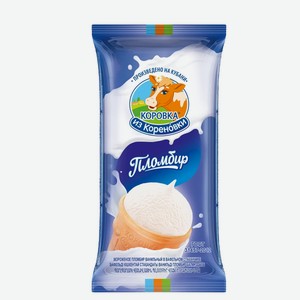 Мороженое Коровка из Кореновки 15% 100г (пломбир, крем-брюле, шоколад)
