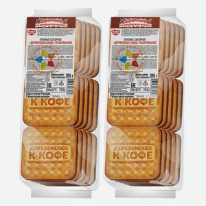 Печенье Деревенское глазированное К кофе Сладкая Слобода 285 г