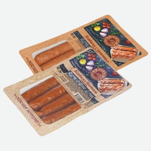 Колбаски с халапеньо, Барбекю п/к Мясная история 300 г