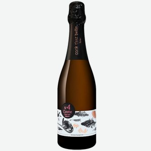 Вино игристое розовое экстра брют Кок т э бэль PINOT NOIR SAIGNEE CUVEE №4 0.75 л