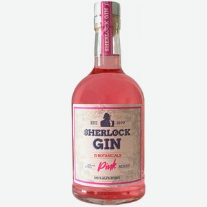 Джин SHERLOCK PINK 40% 0,5л 0.5 л