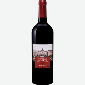 Вино тихое красное сухое ЗГУ Кубань Château de Talu. Rouge 2019 0.75 л