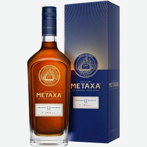 Бренди Метакса 12*, в подарочной коробке, 700 мл