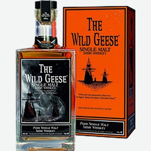 Виски The Wild Geese Single Malt Irish Whiskey (gift box) 43% 0.7 л.