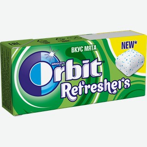Жевательная резинка ОРБИТ Рефрешерс Мята, 16г