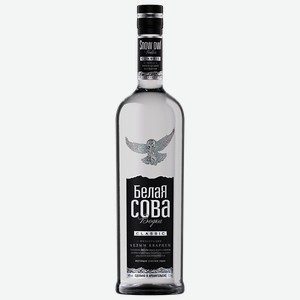 Водка БЕЛАЯ СОВА, Классическая, 40%, 0,5л