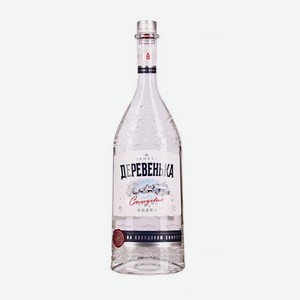 Водка Зимняя деревенька на солодовом спирте  Альфа  0.7л
