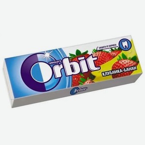 Жевательная резинка Orbit Клубника-банан, 13,6 г
