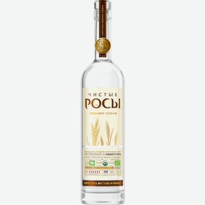 Водка Чистые Росы из ржаного зерна 0.5л