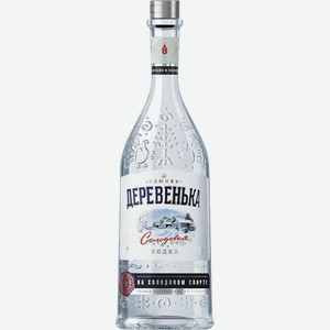 Водка Зимняя деревенька на солодовом спирте Альфа 0.5л